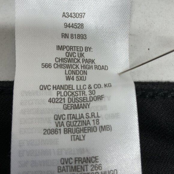 18WP JEANS Black NICE! Susan Graver Utility Jeans A343097 $72 - Picture 13 of 14